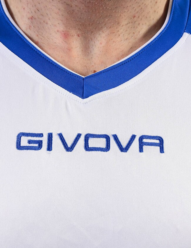 SHIRT REVOLUTION INTERLOCK BIANCO/AZZURRO