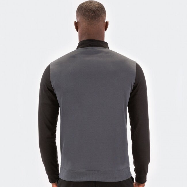 SWEATSHIRT 1/2 ZIP WINNER DARK GREY-BLACK ANTHRACITE-BLACK