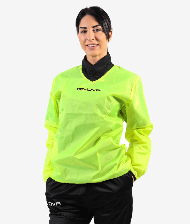 RAIN JACKET COLLO COSTINA GIALLO FLUO