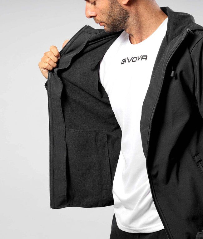 GIUBBOTTO SOFT SHELL NERO