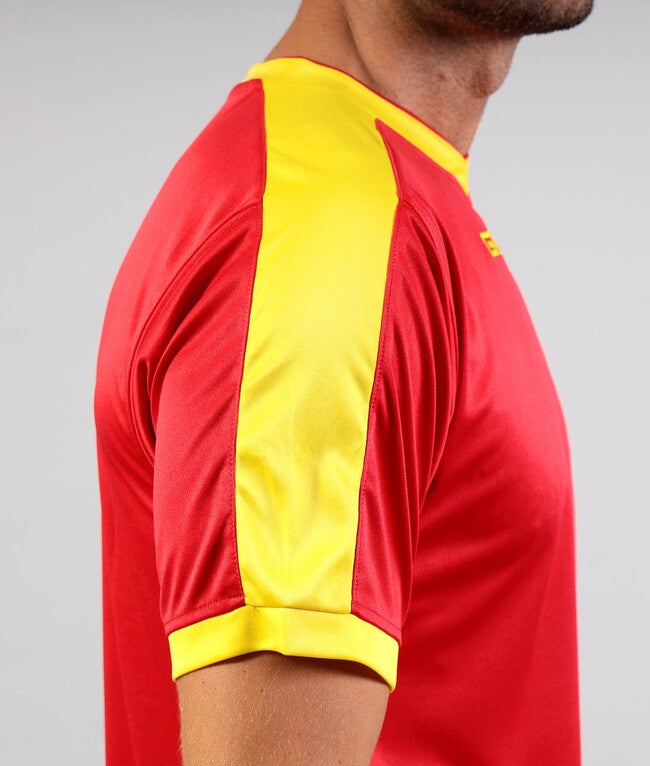SHIRT REVOLUTION INTERLOCK ROSSO/GIALLO