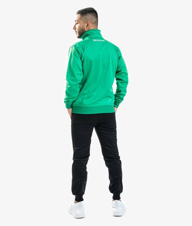 TUTA GIVOVA ONE FULL ZIP POLARFLEECE VERDE/NERO