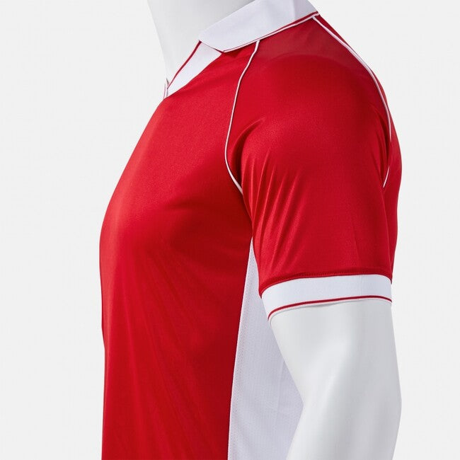 VINTAGE ECO RETRO SHORT SLEEVE T-SHIRT RED WHITE RED-WHITE
