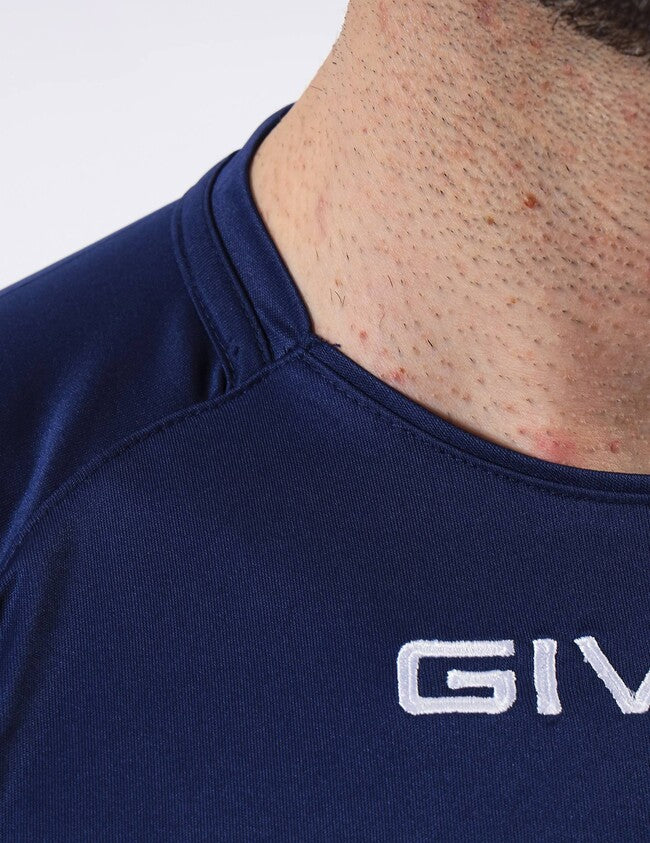 SHIRT CAPO INTERLOCK BLU