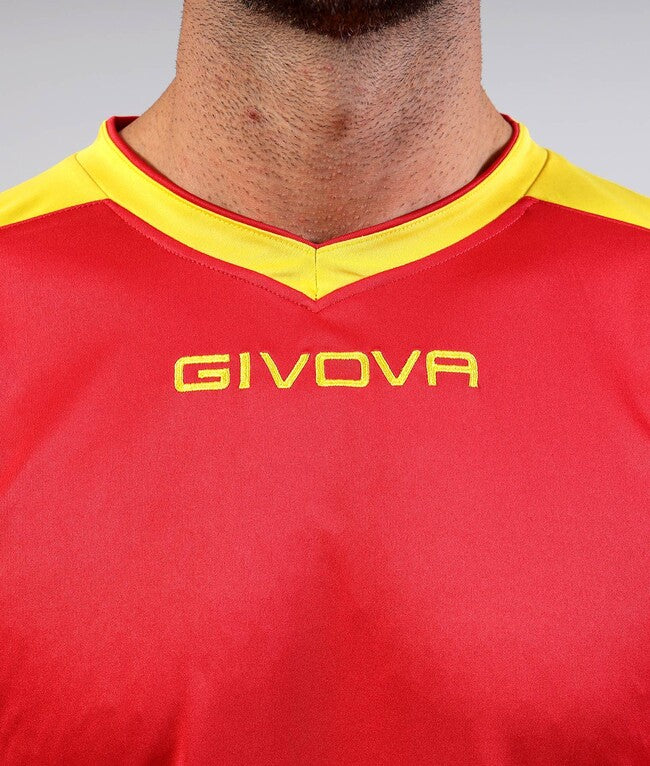 SHIRT REVOLUTION INTERLOCK ROSSO/GIALLO