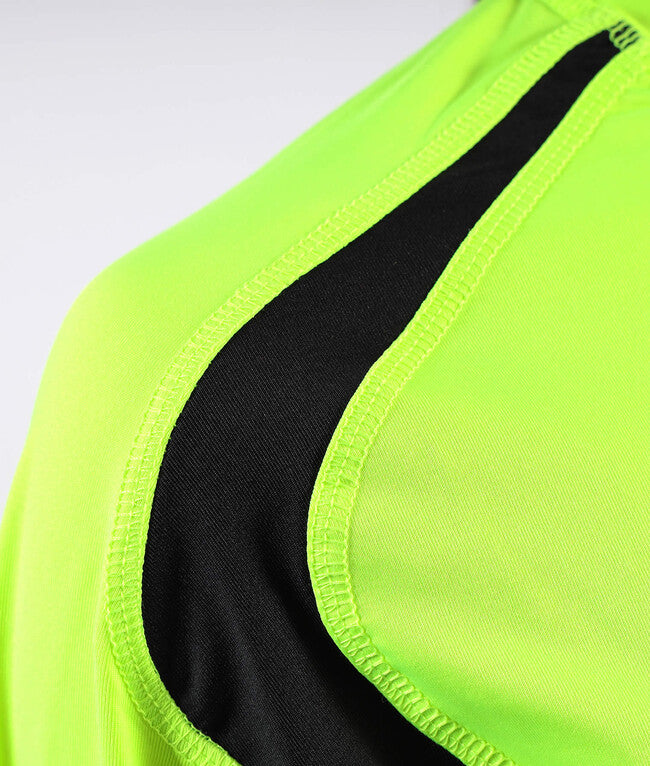 RUNNING SHIRT GIALLO FLUO/NERO