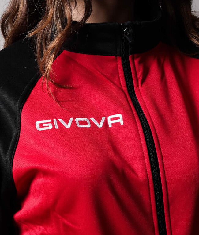 TUTA CUBA POLARFLEECE ROSSO/NERO