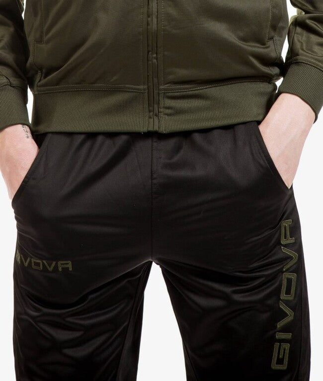 TUTA VISA TRIACETATO VERDE MILITARE/NERO