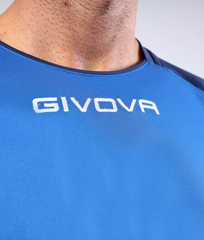 SHIRT CAPO INTERLOCK AZZURRO/BLU