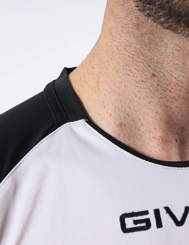 SHIRT CAPO INTERLOCK BIANCO/NERO