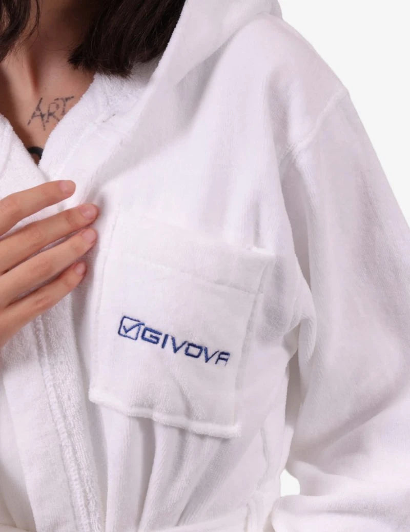 Μπουρνούζι ACCAPPATOIO SCATOLATO 100% COTTON SPUGNA λευκό