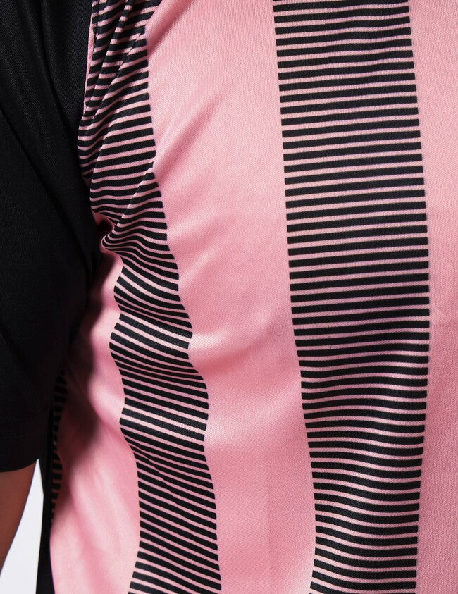 SHIRT TRATTO INTERLOCK ROSA/NERO