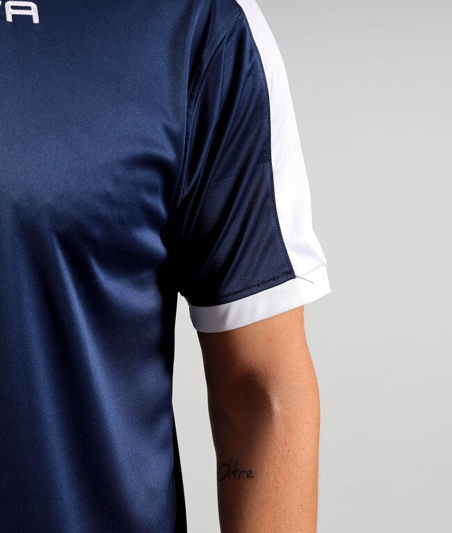 SHIRT REVOLUTION INTERLOCK BLU/BIANCO