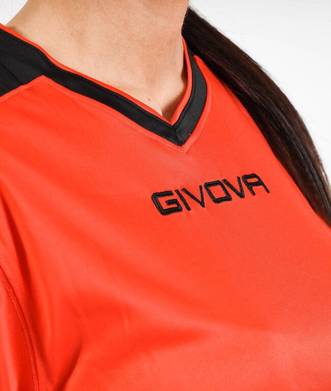 SHIRT REVOLUTION INTERLOCK ARANCIO/NERO
