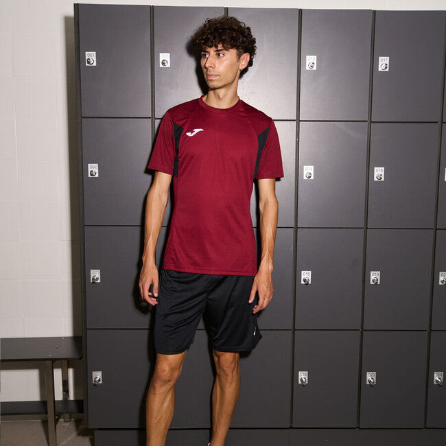 WINNER III SHORT SLEEVE T-SHIRT BURGUNDY BLACK BURGUNDY