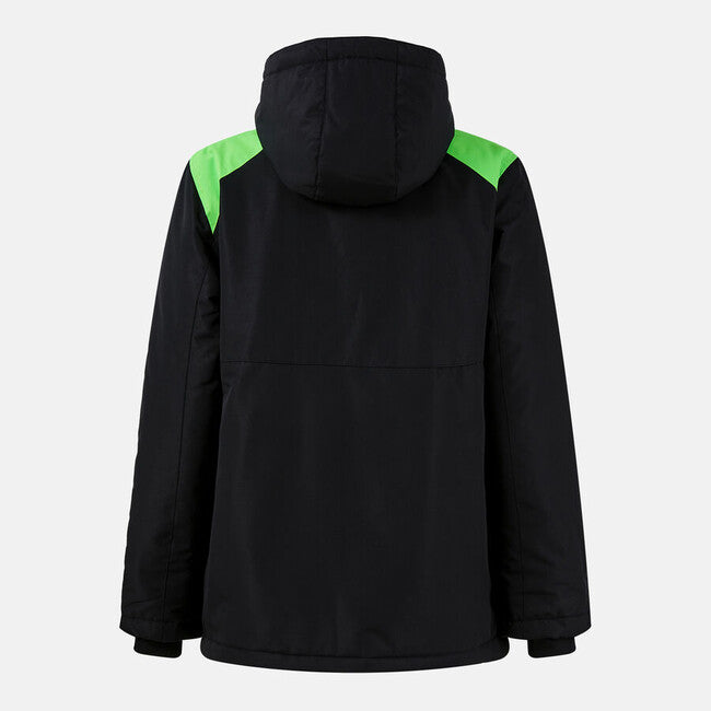 GLACIER ANORAK BLACK FLUOR GREEN NEGRO-VERDE FLUOR