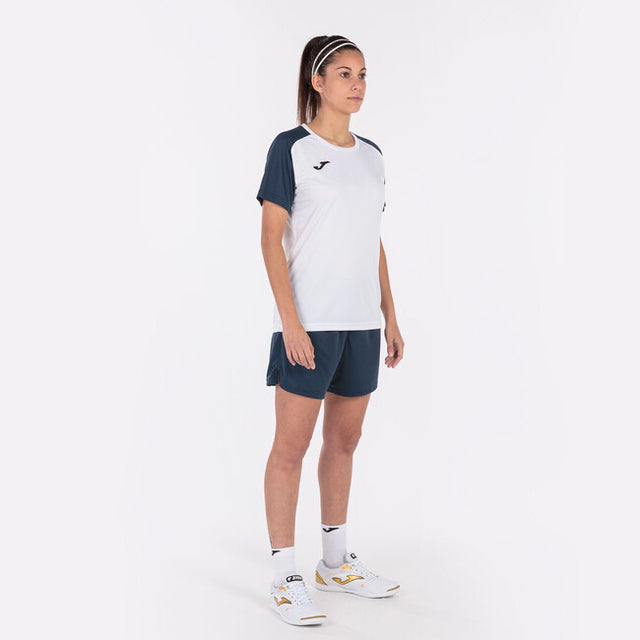 Γυναικείος φανέλα / μπλούζα T-SHIRT ACADEMY IV SHORT SLEEVE λευκό ναυτικό