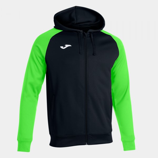 Φούτερ με κουκούλα JACKET ACADEMY IV ZIP-UP HOODIE μαύρο φθορίζον πράσινο
