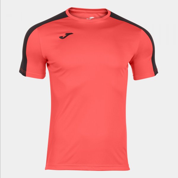 ACADEMY SHORT SLEEVE T-SHIRT FLUOR CORAL-BLACK CORAL