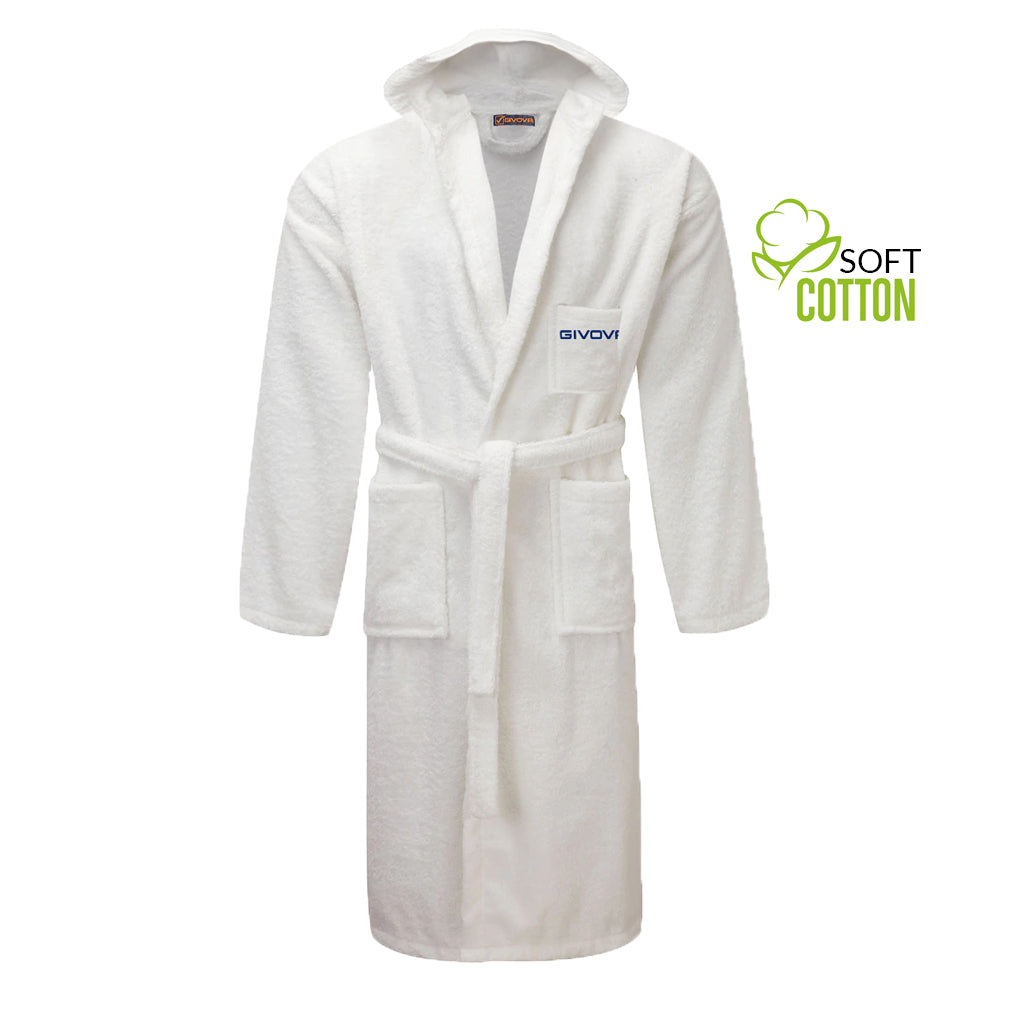 Μπουρνούζι ACCAPPATOIO SCATOLATO 100% COTTON SPUGNA λευκό