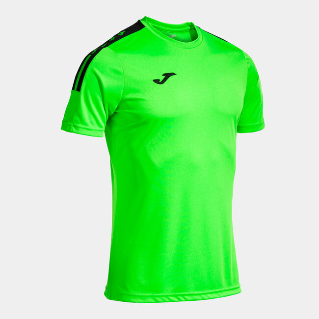 ECO ESSENTIAL SHORT SLEEVE T-SHIRT FLUOR GREEN BLACK VERDE FLÚOR-NEGRO