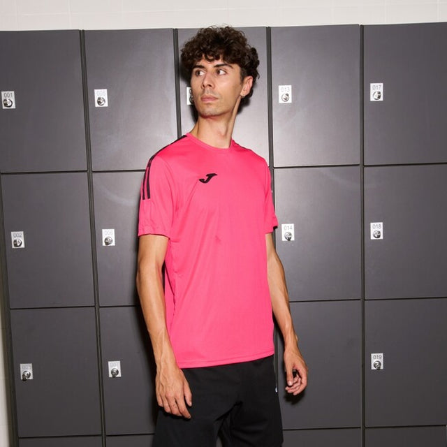 Φανέλα / μπλούζα OLIMPIADA ALL SPORT SHORT SLEEVE T-SHIRT φούξια μαύρο