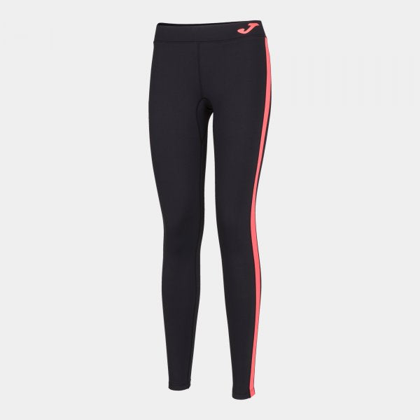 Γυναικεία παντελόνι για τρέξιμο ASCONA LONG TIGHTS μαύρο κοραλλί