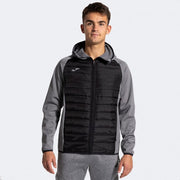BERNA III SOFT SHELL MELANGE GREY BLACK GREY-BLACK