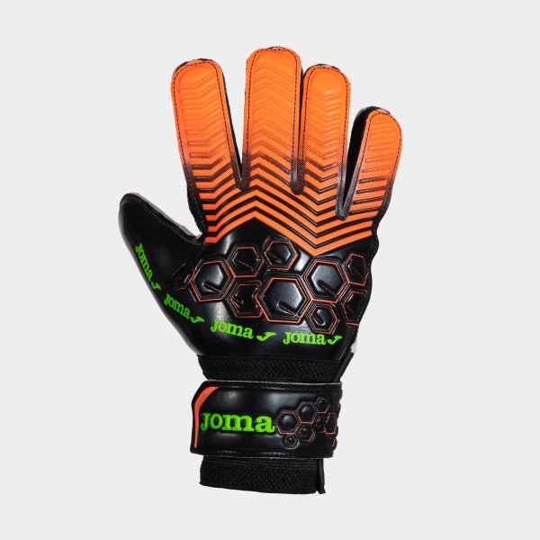 Γάντια τερματοφύλακα CALCIO GOALKEEPER GLOVES κοραλλί φθορίζον μαύρο