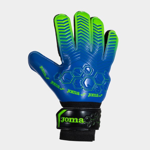 CALCIO GOALKEEPER GLOVES ROYAL BLUE FLUOR GREEN ROYAL-VERDE FLÚOR