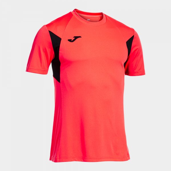 Φανέλα / μπλούζα WINNER III SHORT SLEEVE T-SHIRT κοραλλί φθορίζον μαύρο