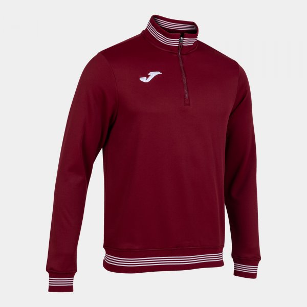 Φούτερ CAMPUS III SWEATSHIRT 1/2 ZIP μπορντό