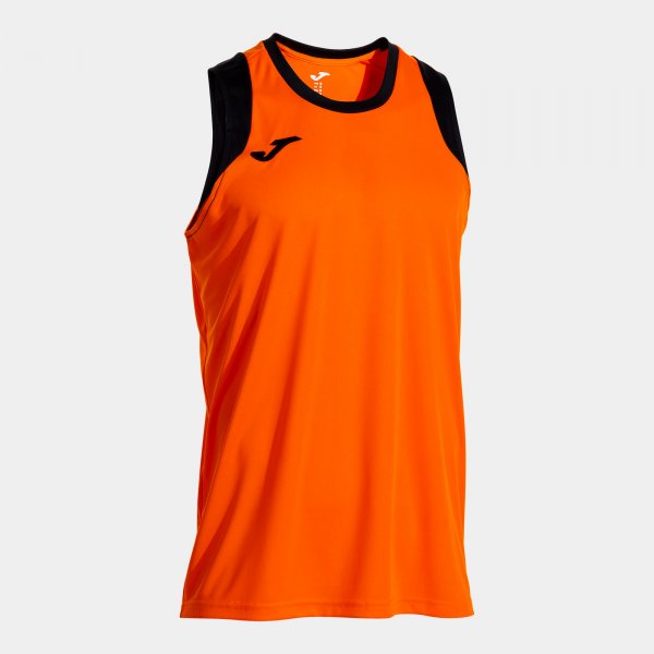 Μπασκετική φανέλα CANCHA SLEEVELESS SHIRT πορτοκαλί μαύρο