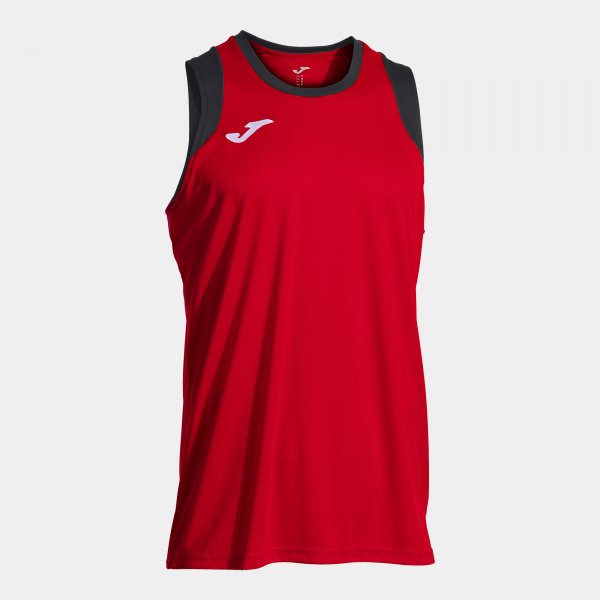 Μπασκετική φανέλα CANCHA SLEEVELESS SHIRT πορτοκαλί - κόκκινο μαύρο
