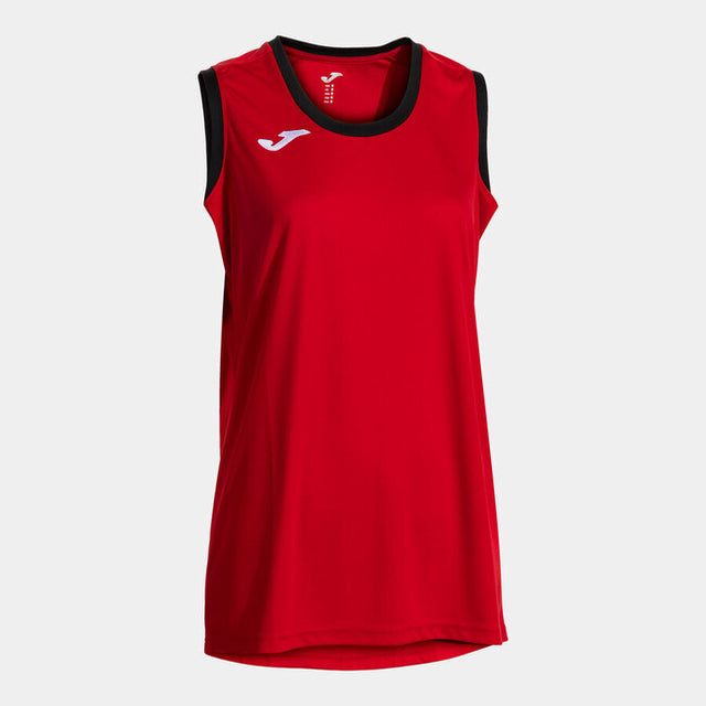 Γυναικείος μπασκετική φανέλα CANCHA SLEEVELESS SHIRT κόκκινο μαύρο