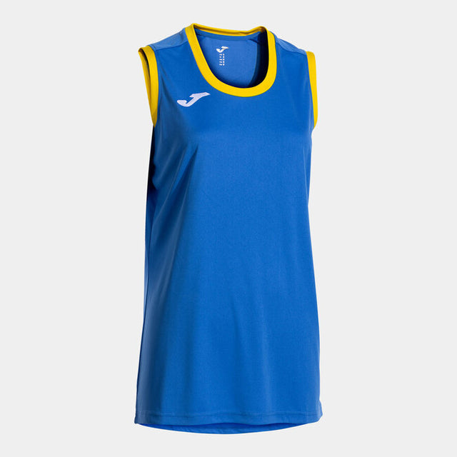 Γυναικείος μπασκετική φανέλα CANCHA SLEEVELESS SHIRT γαλάζιο κίτρινο