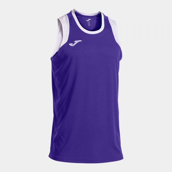 Μπασκετική φανέλα CANCHA SLEEVELESS SHIRT πορτοκαλί - μωB λευκό