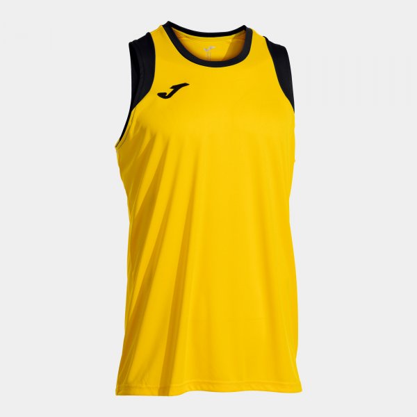 Μπασκετική φανέλα CANCHA SLEEVELESS SHIRT πορτοκαλί - κίτρινο μαύρο