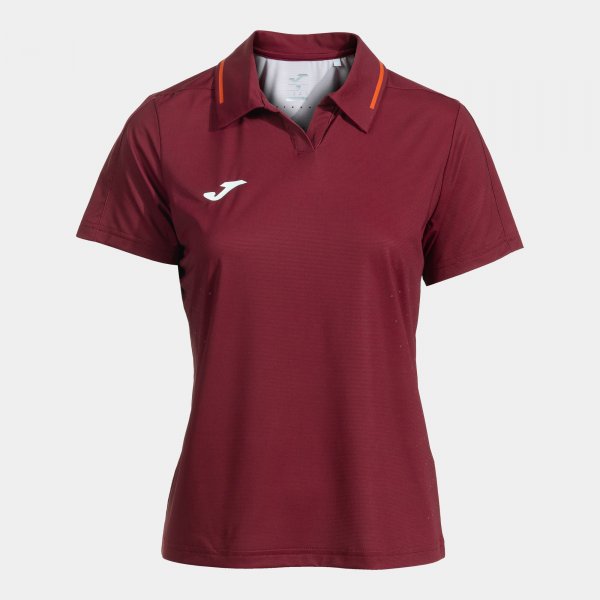 Γυναικεία μπλούζα πόλο CHALLENGE SHORT SLEEVE POLO μπορντό