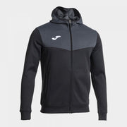 CAMPUS STREET ZIP-UP HOODIE BLACK BLACK