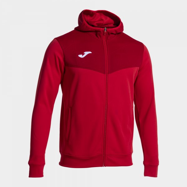 Φούτερ με κουκούλα CAMPUS STREET ZIP-UP HOODIE κόκκινο