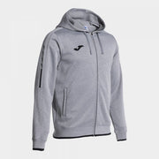 OLIMPIADA ZIP-UP HOODIE MELANGE GREY BLACK GREY