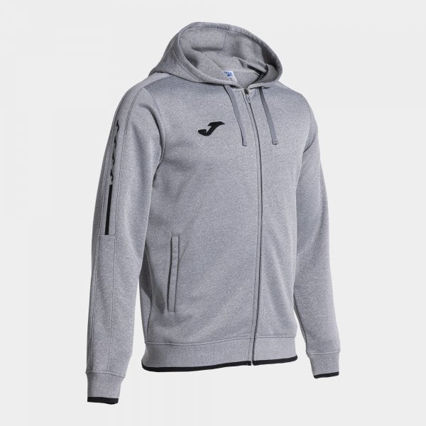 Φούτερ με κουκούλα OLIMPIADA ZIP-UP HOODIE γκρι