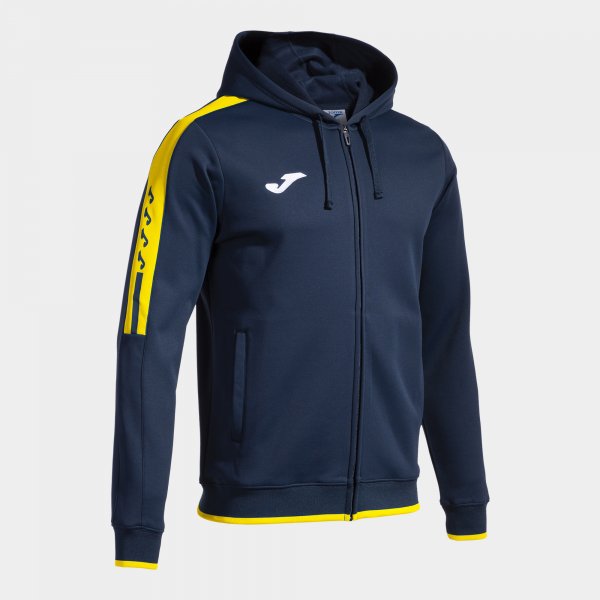 Φούτερ με κουκούλα OLIMPIADA ZIP-UP HOODIE ναυτικό μπλε κίτρινο