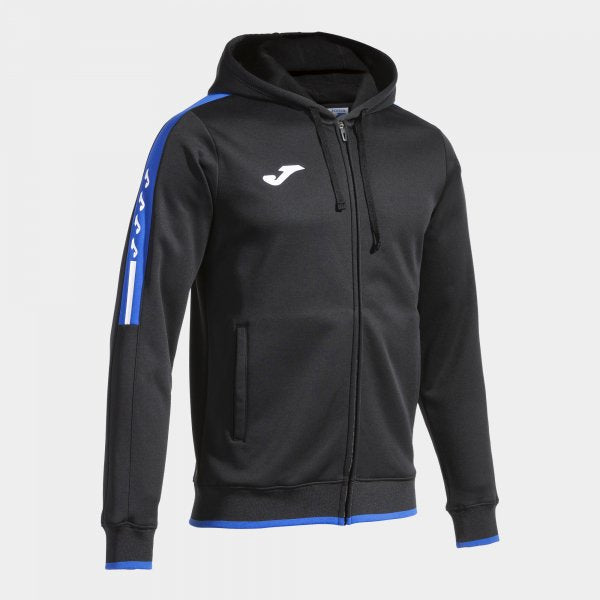 Φούτερ με κουκούλα OLIMPIADA ZIP-UP HOODIE μαύρο γαλάζιο