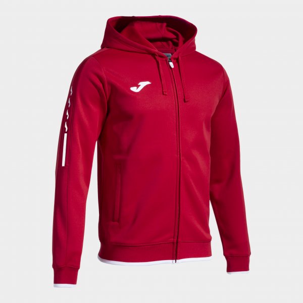 Φούτερ με κουκούλα OLIMPIADA ZIP-UP HOODIE κόκκινο