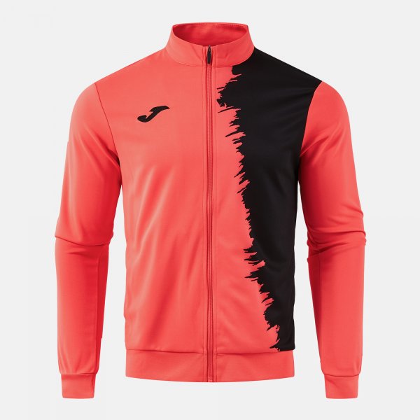 CITY III FULL ZIP SWEATSHIRT FLUOR CORAL BLACK CORAL FLÚOR-NEGRO