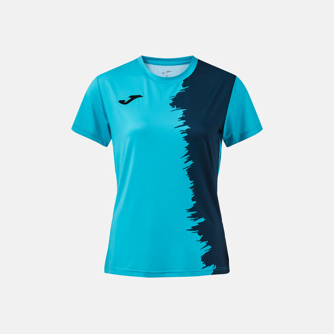 CITY III SHORT SLEEVE T-SHIRT FLUOR TURQUOISE DARK NAVY FLUOR TURQUOISE