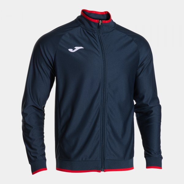 Φούτερ με φερμουάρ COMBI PREMIUM FULL ZIP SWEATSHIRT ναυτικό μπλε κόκκινο