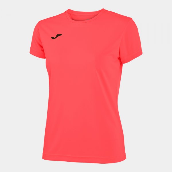Γυναικεία κοντομάνικη μπλούζα COMBI WOMAN SHORT SLEEVE T-SHIRT κοραλλί φθορίζον